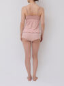 Silk Jersey Bra Cami Set - Powder後